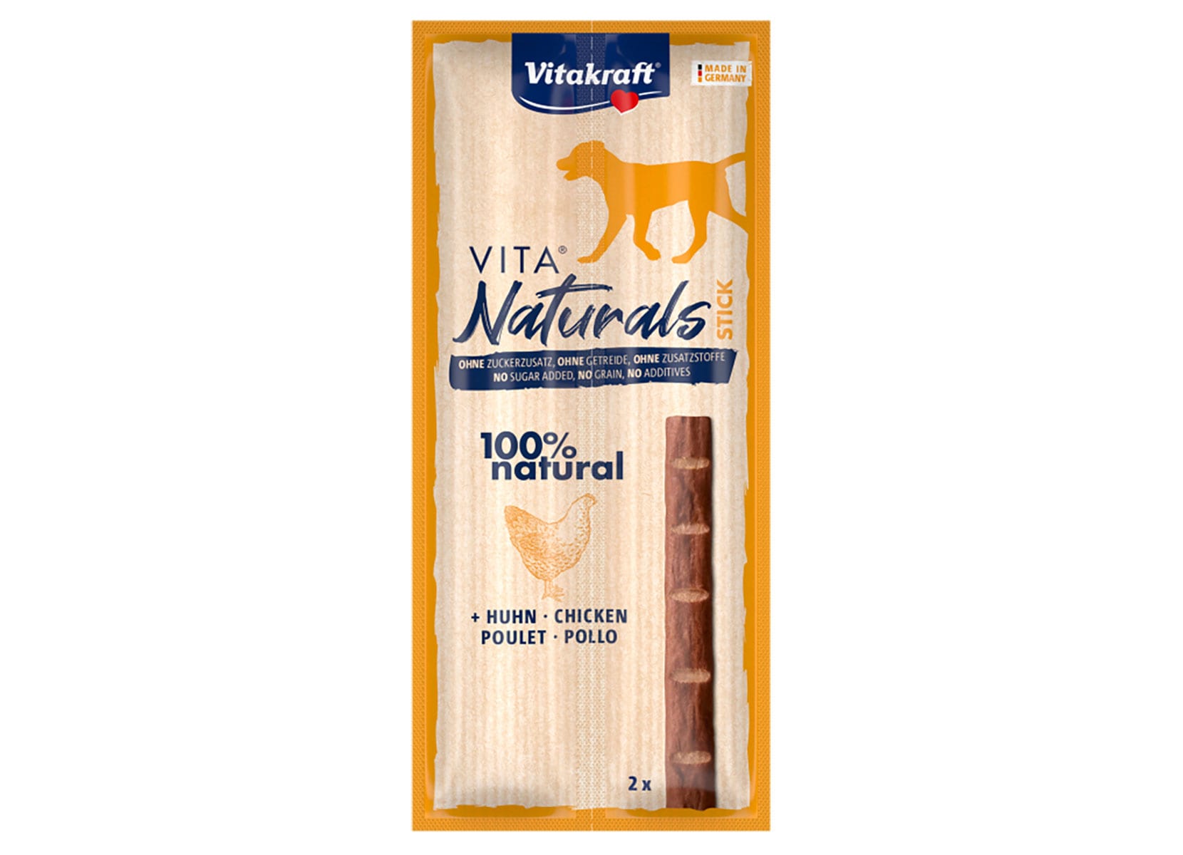 Vitakraft Naturals Sticks mit Huhn 2er-Set 22g
