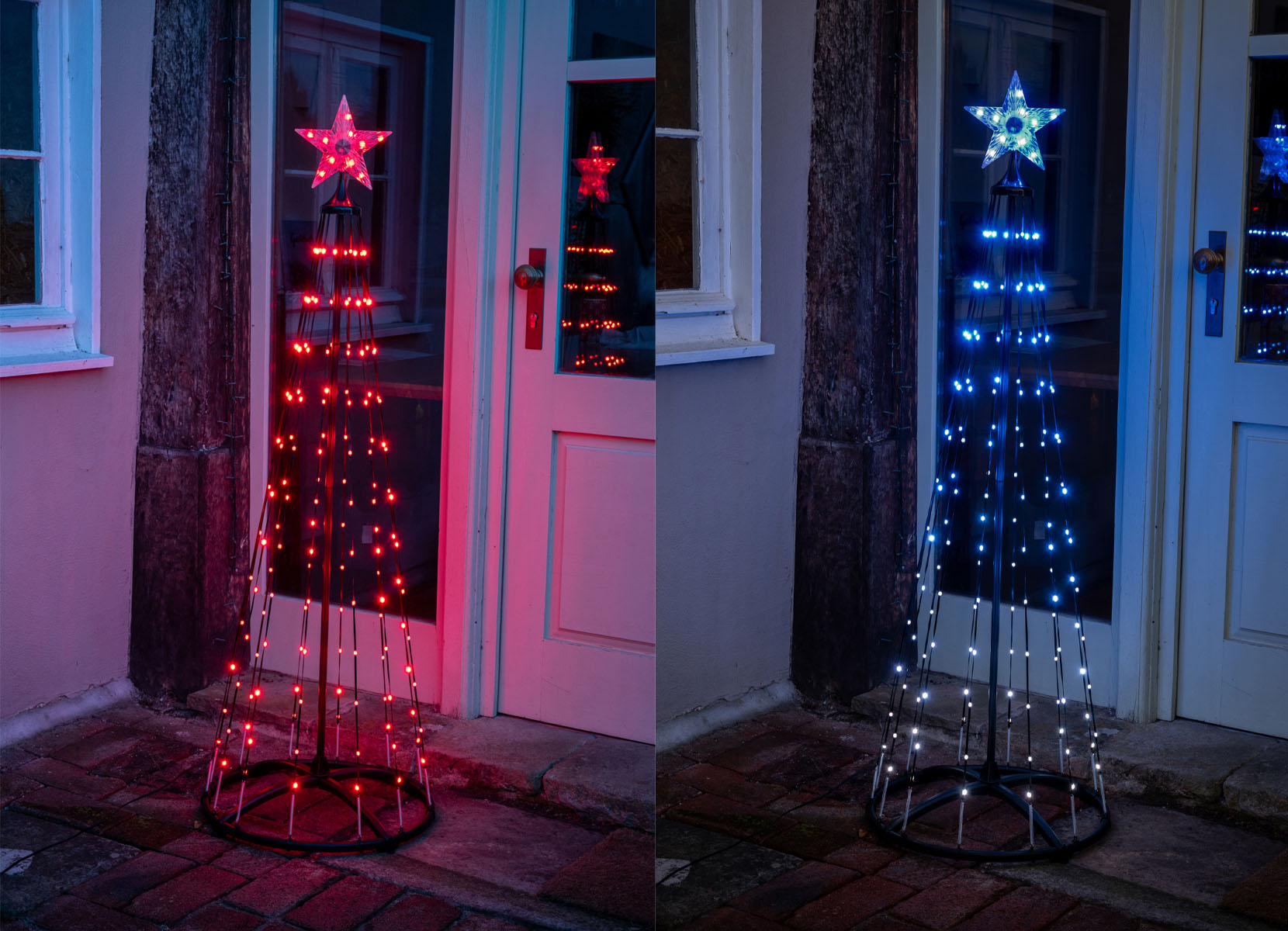 LED-Weihnachtsbaum mit Timer und 154 LEDs 150cm Multicolor