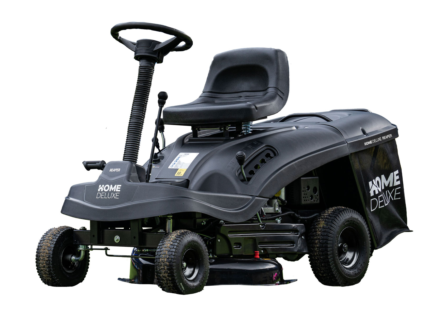 Home Deluxe REAPER Benzin-Aufsitzrasenmäher Schwarz