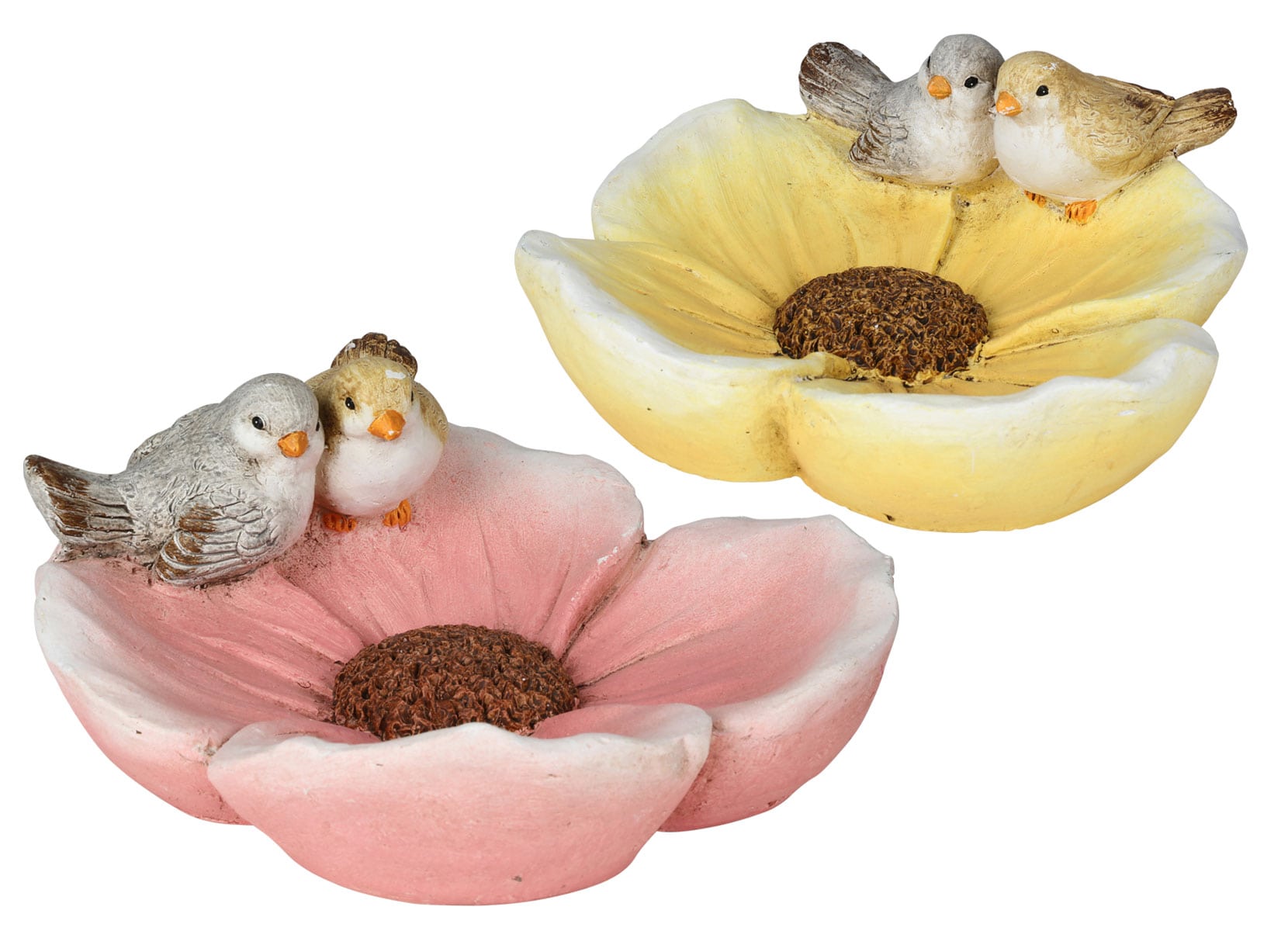 Vogeltränke Blumen mit Vögelchen 30x28x15cm Blume