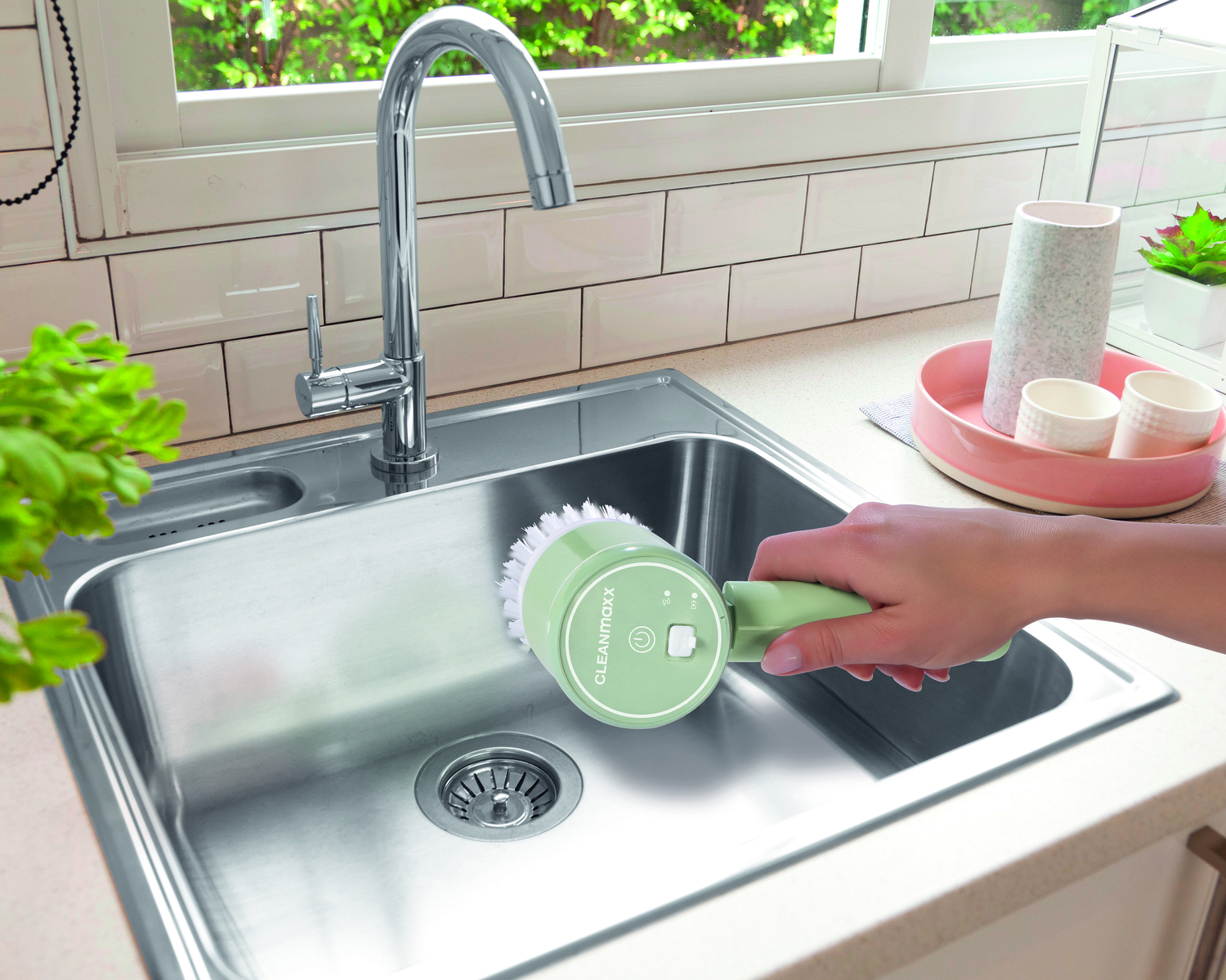 CLEANmaxx Akku-Reinigungsbürste 5-teilig