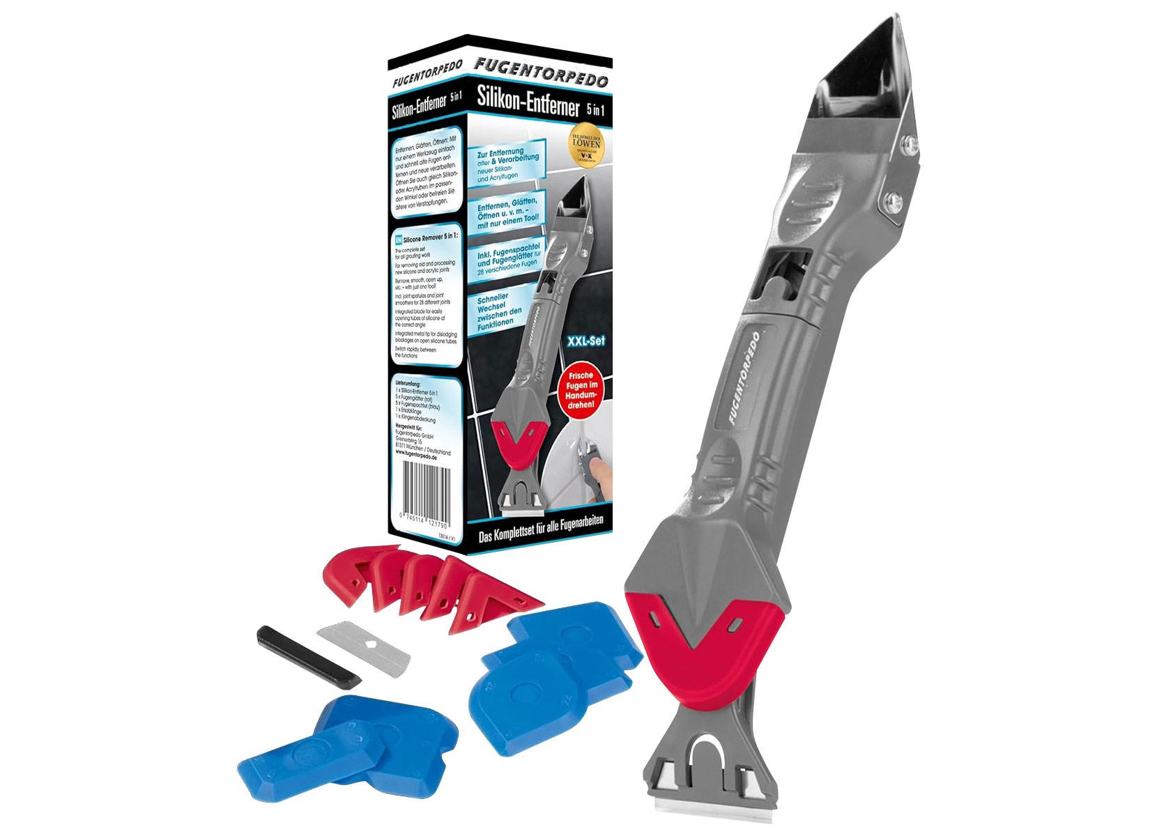 Fugentorpedo Silikonentferner 5in1