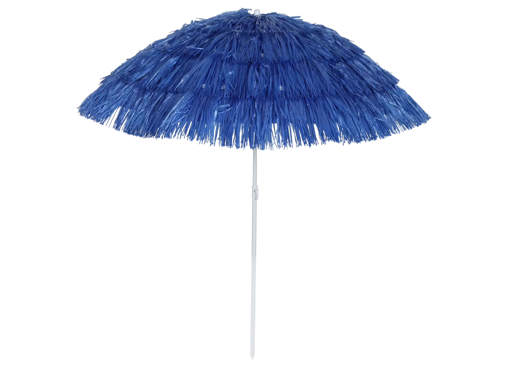 Bast-Sonnenschirm 145x165cm Royalblau, beschichtetes Metallgestell, Schirmbespannung aus Kunststoff, Gewicht: ca. 1,22kg