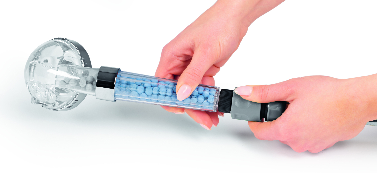 Duschkopf Spa mit Mineralperlen und 3 Wasserstrahl-Modi