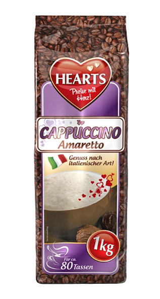 Hearts Cappuccino Amaretto 1kg Hearts Cappuccino Amaretto 1kg