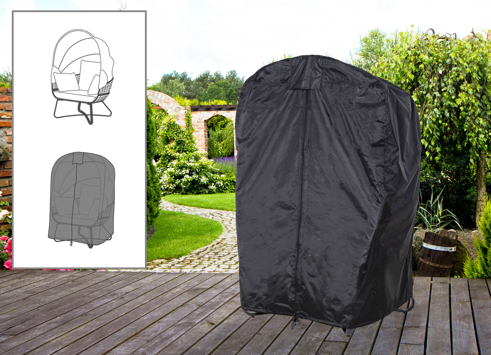 Abdeckhaube für Egg Chair Loungesessel 16000230