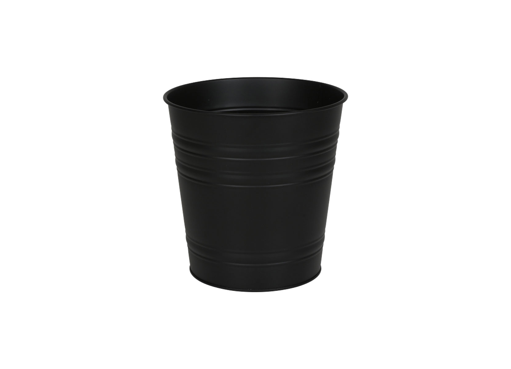 Zinkübertopf 19x19cm Schwarz