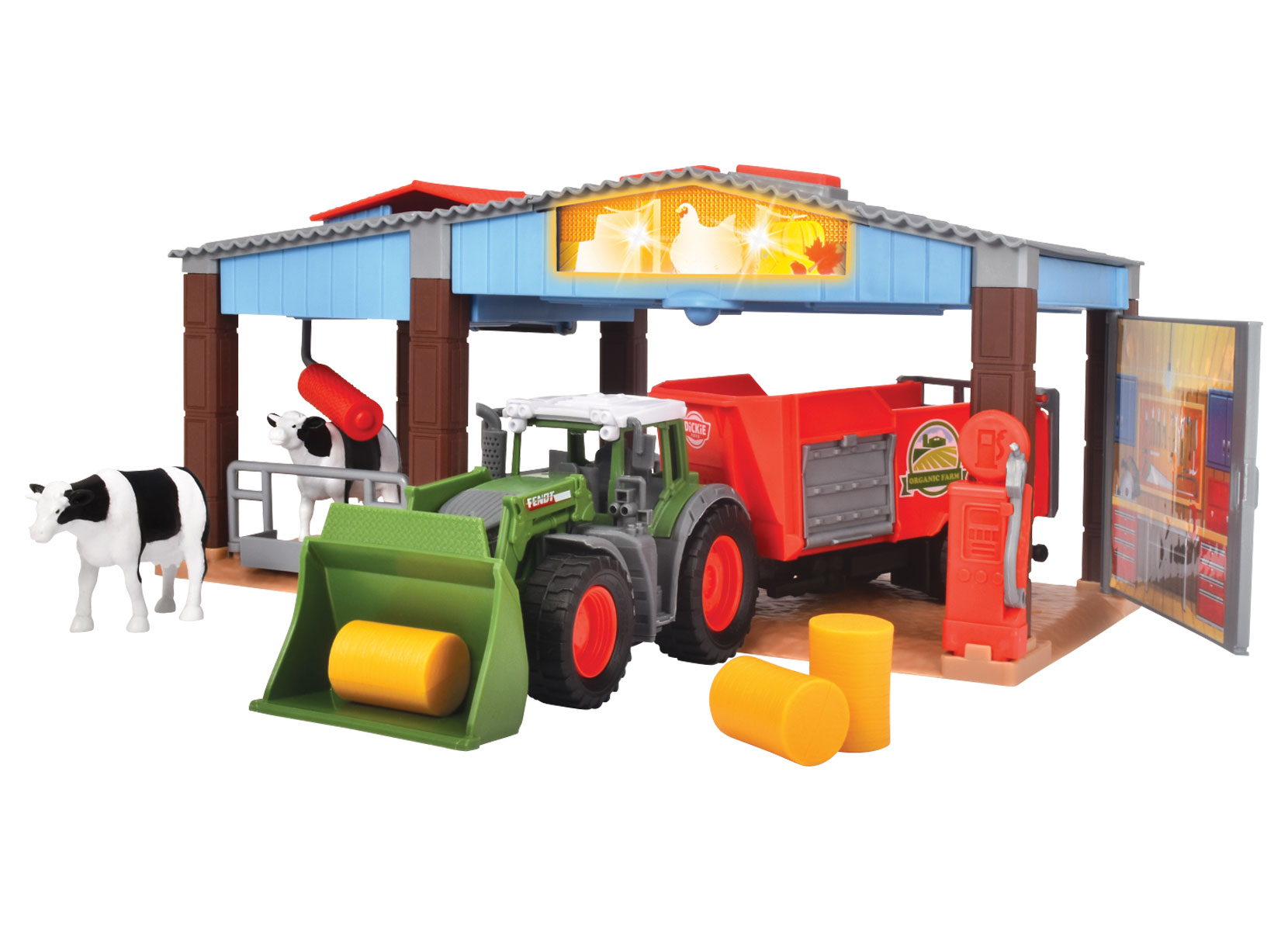 Fendt Bauernhof-Spielset mit Traktor, Scheune und viel Zubehör