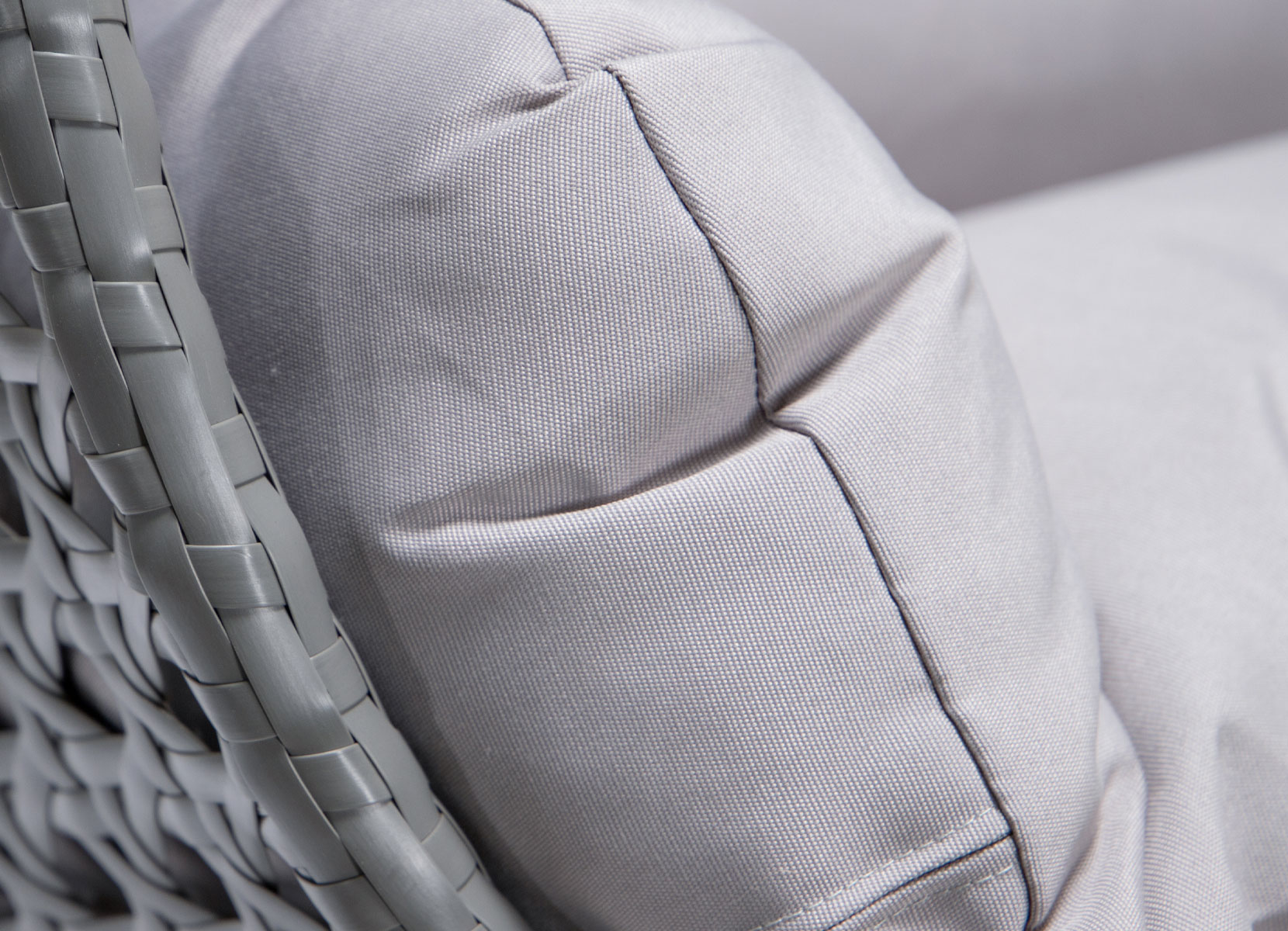 Home Deluxe TWIN Polyrattan-Hängesessel für 2 Personen Grau