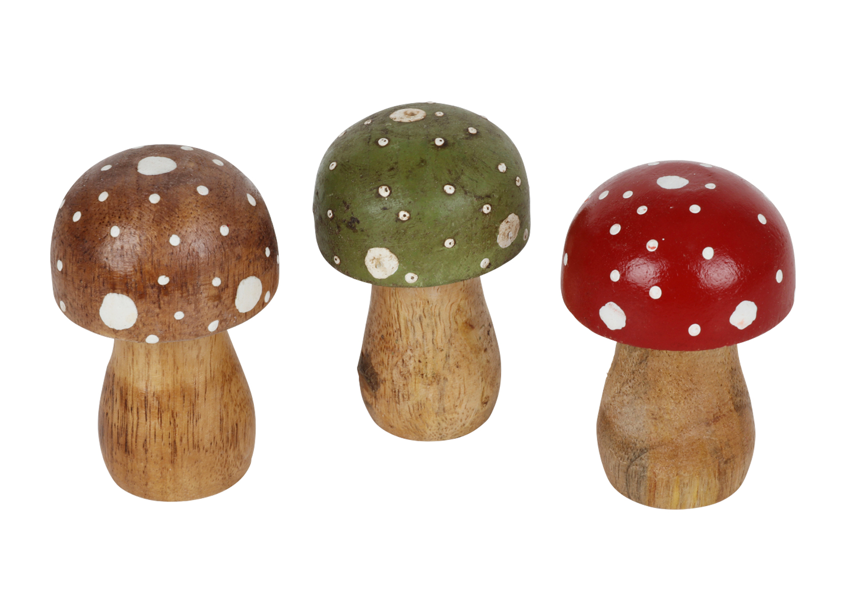 Kleiner Deko-Fliegenpilz aus Mangoholz 7,5cm