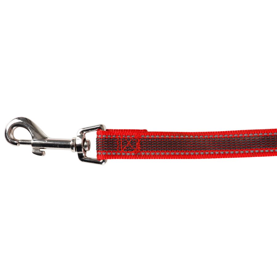 Schleppleine gummiert und reflektierend 10m Rot