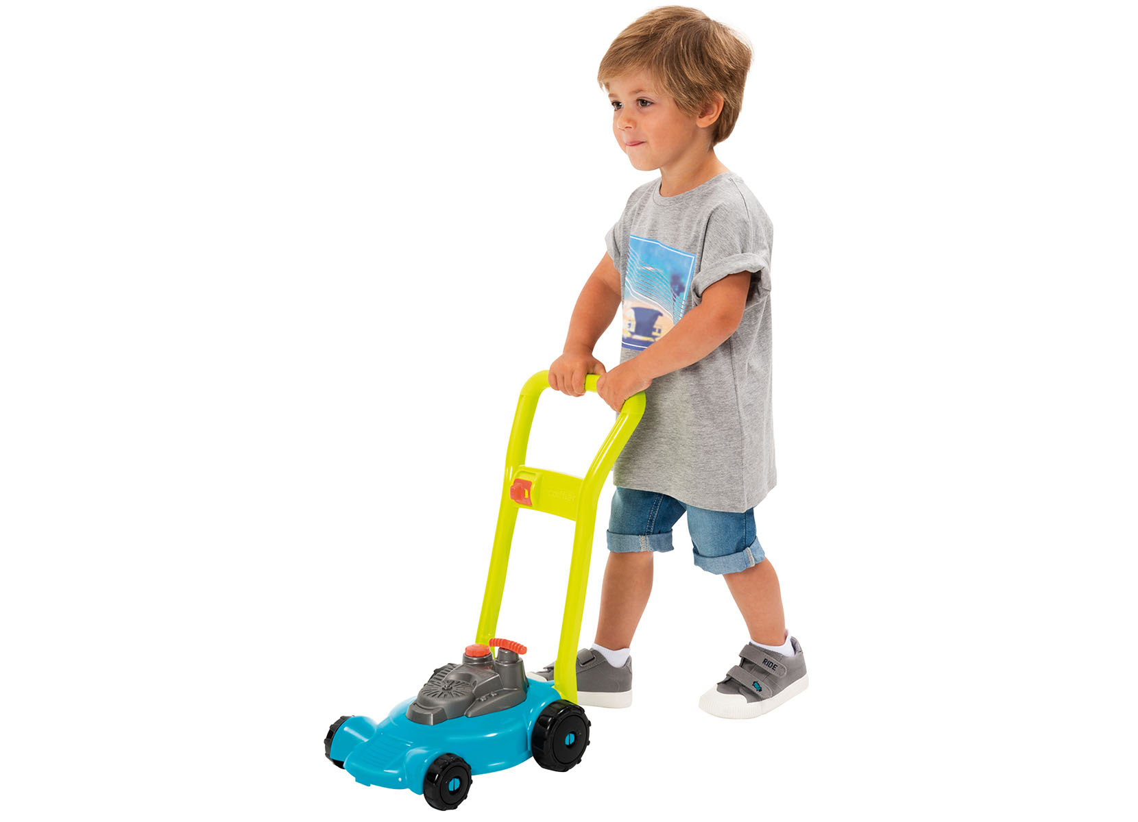 ecoiffier KinderRasenmäher mit Klackergeräusch