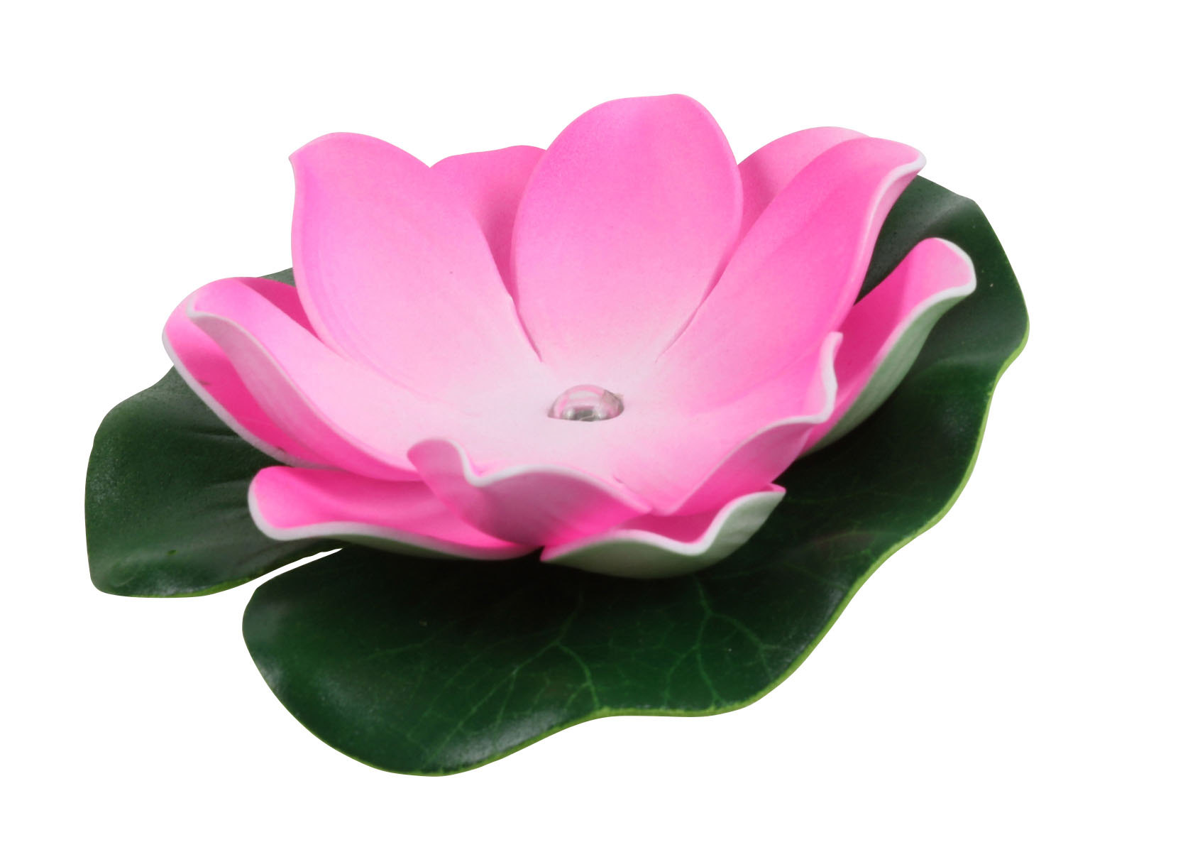 Schwimmende Lotusblüte mit LED Farbwechsler 10cm