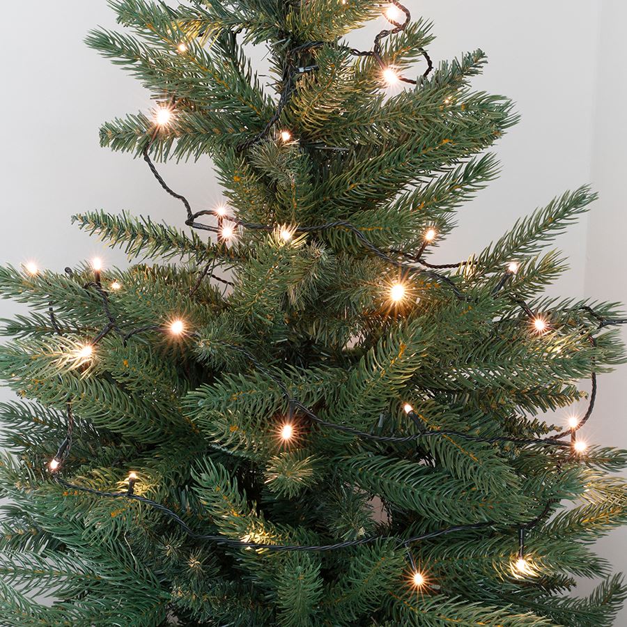 LED-Lichterkette 5,4m 50 LED Warmweiß mit Timer