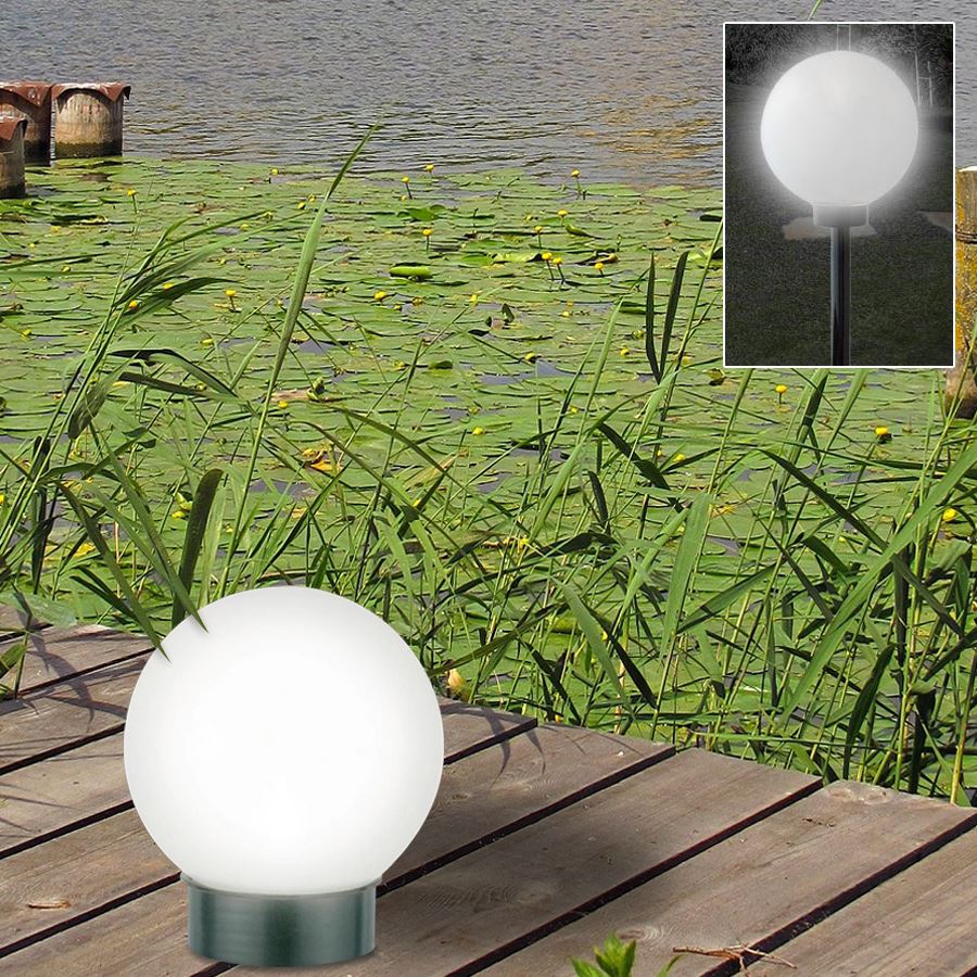 LED-Solar-Kugelleuchte 20cm