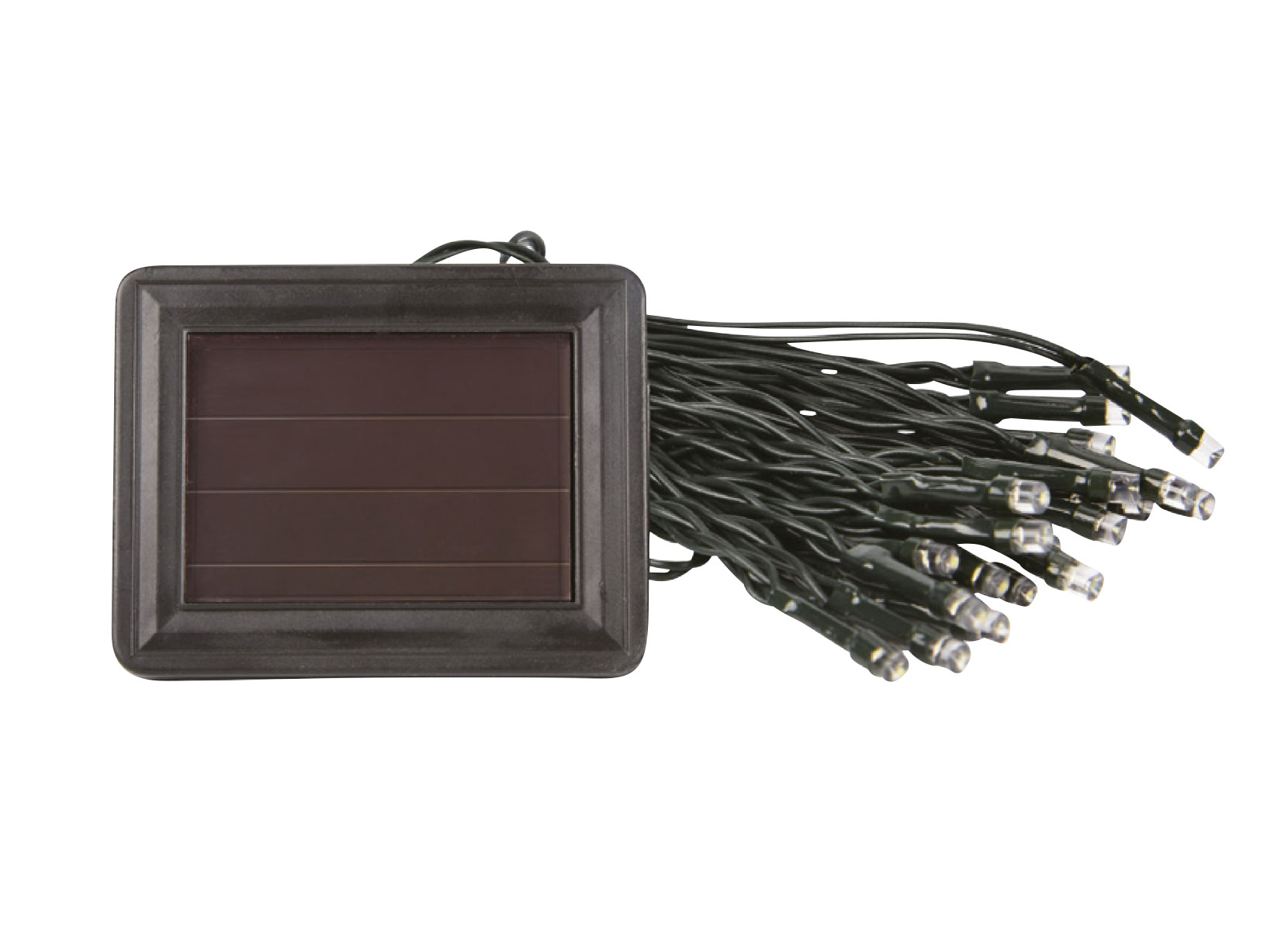 Solar-Lichterkette 6,1m 50 LEDs Kaltweiß