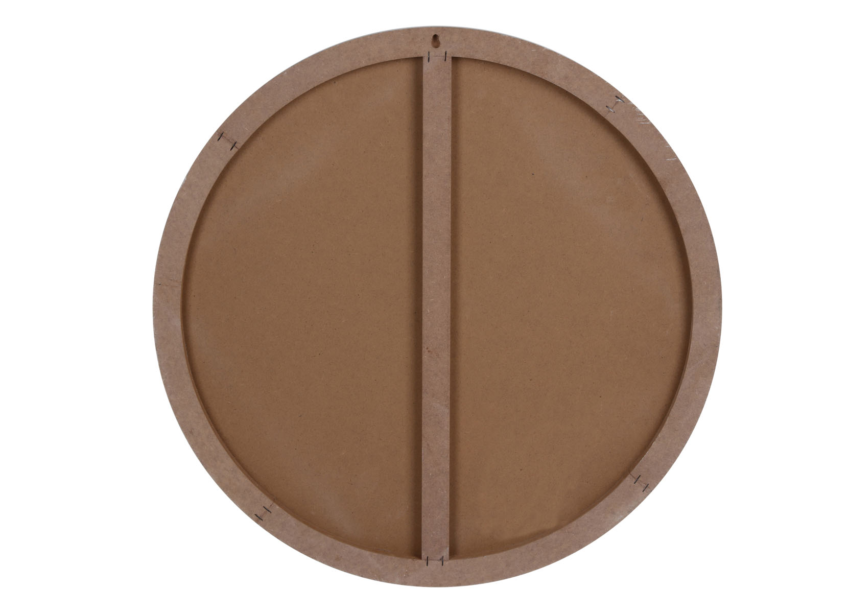 Rundes Wandbild aus MDF 58cm Rentier im Schnee