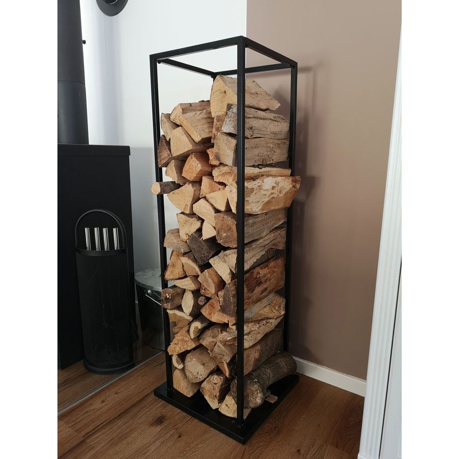 Kaminholzhalter aus Stahl 40x118x40cm