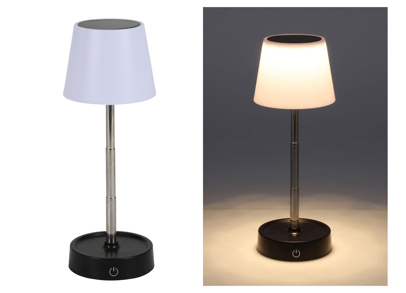 Teleskop-Tischleuchte mit Dimmer 29,5cm