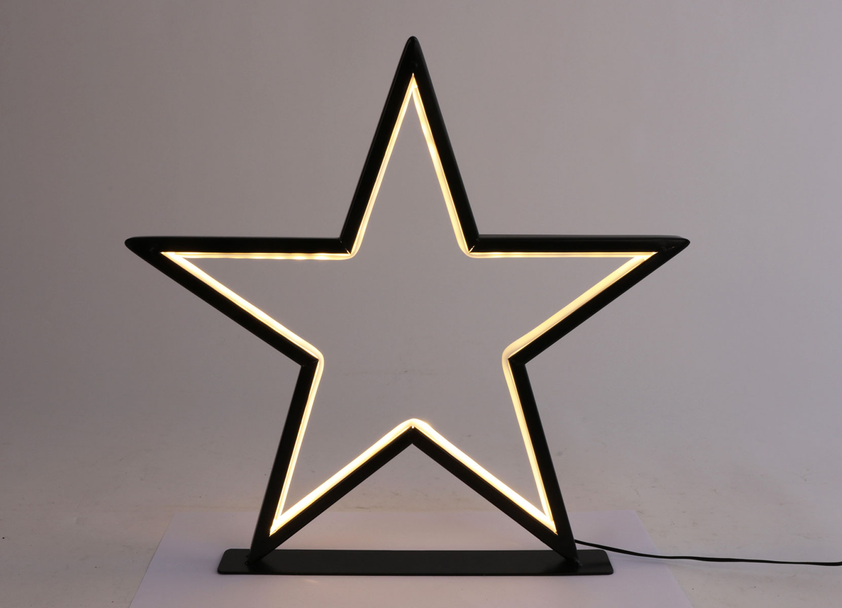 Outdoor LED-Metallstern 100 LEDs 43cm Warmweiß