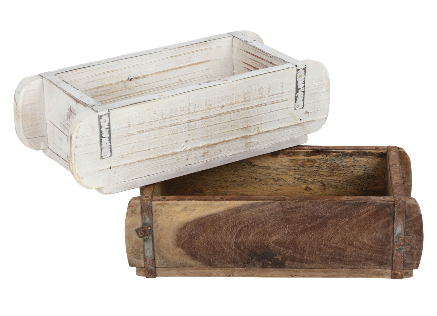 Holzkiste in Ziegelform Used-Look 30x9x14,5cm